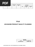 SOP-RD-7.1-001 Advanced Product Quality Planning