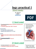 Physiology Practical 1: (Heart Sounds)