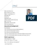 Curriculum Vitae: Personal Data