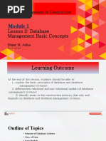 Module 1 Lesson 2 Basic Concepts For Construction Database