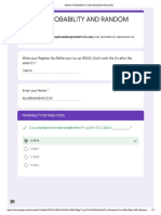 Probability and Random Process MCQ