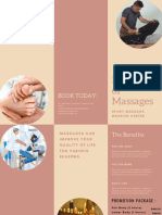 Peach and Pink Modern Massage Brochure