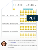 30 Days Goal Habit Tracker Template