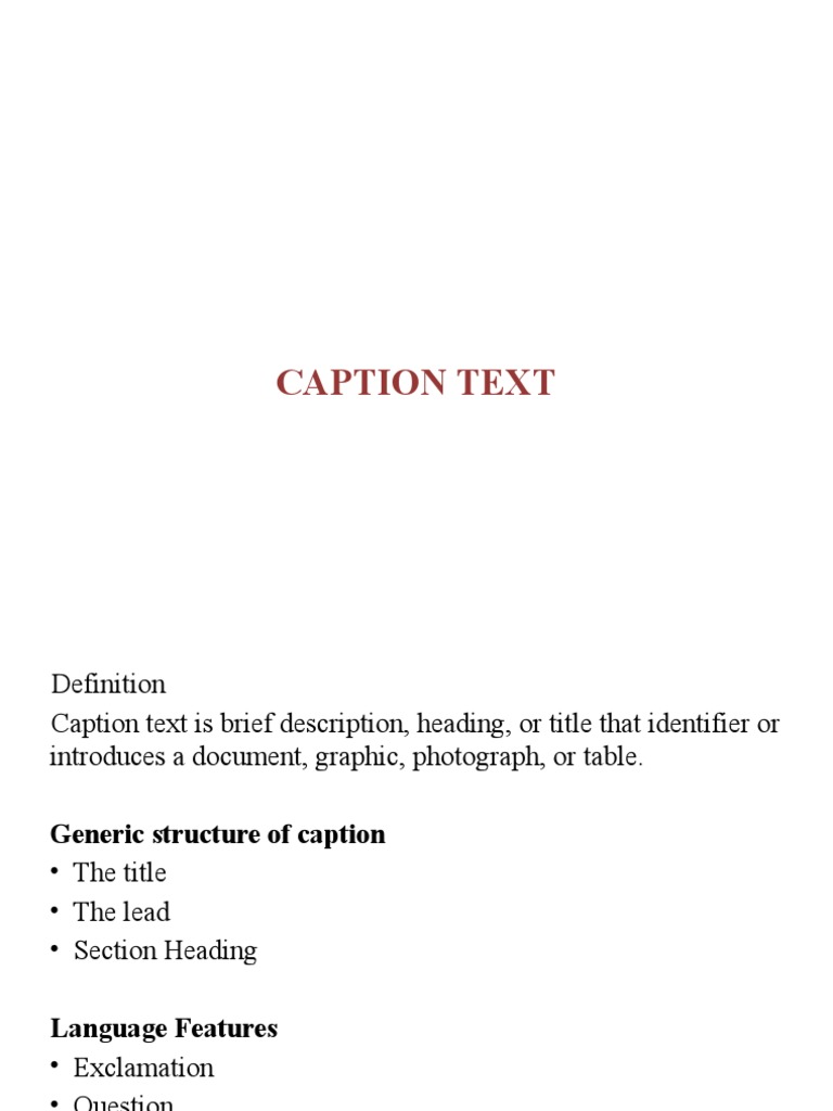 How to Write Effective Captions | PDF | Career & Growth | Art