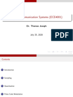 Digital Communication Systems (ECE4001) : Dr. Thomas Joseph