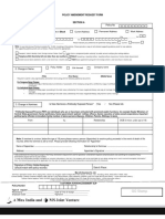 Policy Amendment Request Form: GO Stamp