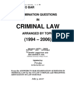 BEQs 1994-2006 Criminal Law