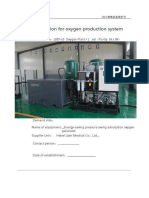 Quotation For Oxygen Production System: Equipment Item Oxygen Plant Set Purity