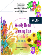 Weekly Home Learning Plan for Grade 5 Students