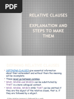 Relative Clauses Explanation and Steps To Make Them