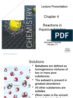 Reactions in Aqueous Solution: Lecture Presentation