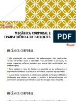 Mecânica corporal na transferência de pacientes