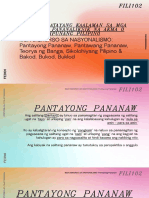 Yunit V - Pantayong Pananaw, Pantawang Pananaw, Teorya NG Banaga, Sikolohiyang Pilipino & Bakod, Bukod, Buklod
