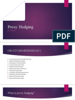 Proxy Hedging: By: Group 5
