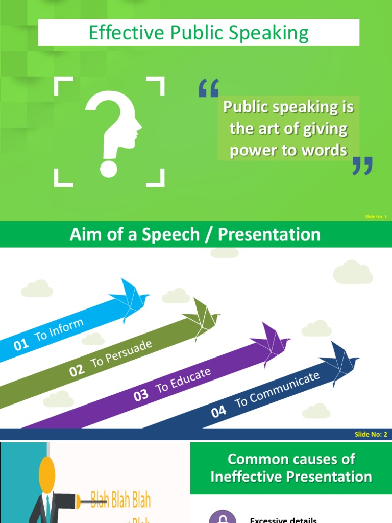 Effective Public Speaking | PDF | Career & Growth | Language Arts ...
