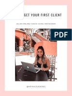 How to get your first client