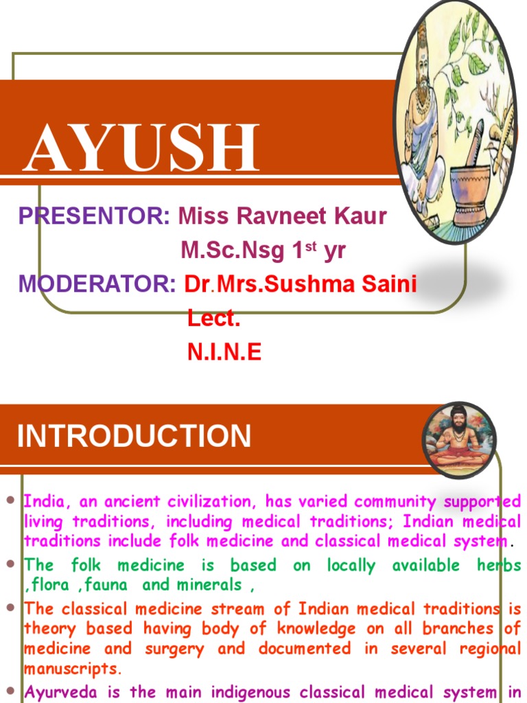 Ayush Slides | PDF | Ayurveda | Yoga