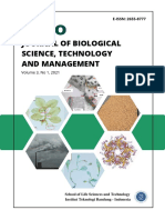 Journal of Biological Science, Technology and Management: Volume 3, No 1, 2021