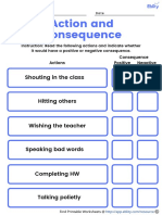 Action and Consequence Eblity Worksheet