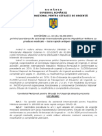 HOTĂRÂRE Nr. 64 Din 26.08.2021 Privind Acordarea de Asistență Internațională Pentru Republica Moldova Cu Produse Medicale – Teste Rapide Antigen COVID- 19
