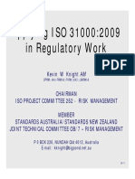 Applying i So 3100 in Regulatory Work
