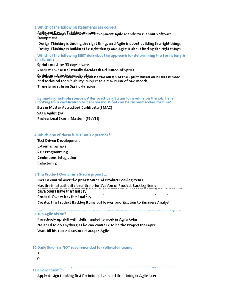 Toaz Info Agile E0 Answers Pr 39c28940c977fef4ff57f42d373499cd Pdf Scrum Software Development Agile Software Development