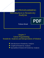 Linear Programming Introduction To Sensitivity Analysis