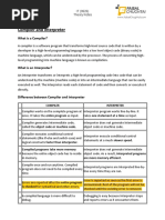 Compiler and Interpreter