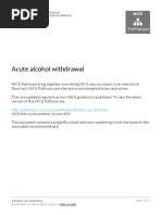 Glasgow Modified Alcohol Withdrawal Scale (GMAWS) | PDF