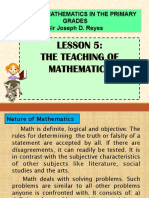Teaching Mathematics in The Primary Grades Sir Joseph D. Reyes