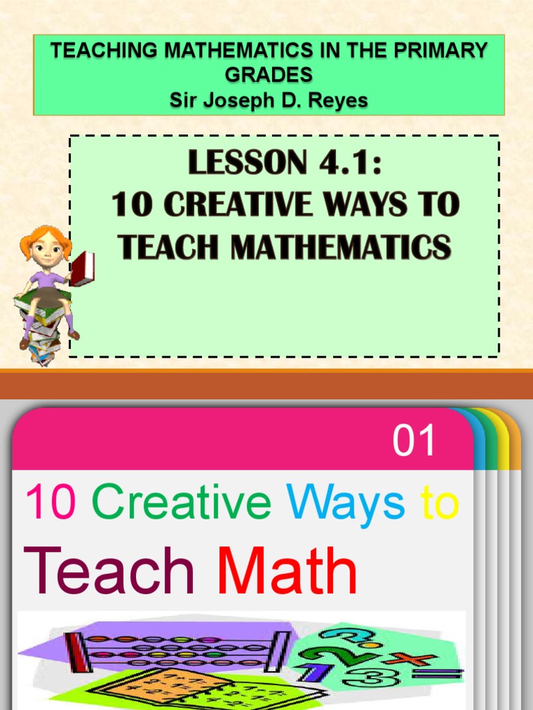 Creative Strategies for Teaching Math | PDF | Self-Improvement