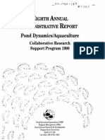 Pond Dynamics/Aquaculture: Eighth Annual Administrative Report