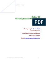 Module - 26 Operating Exposure Measurement