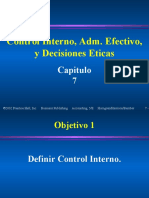 Cap. 07 Control Interno, Adm Efectivo y Decisiones Eticas