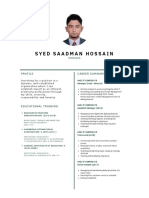 Syed Saadman Hossain: Profile