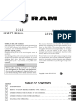 2012 RAM 1500-2500-3500 Truck Owner's Manual