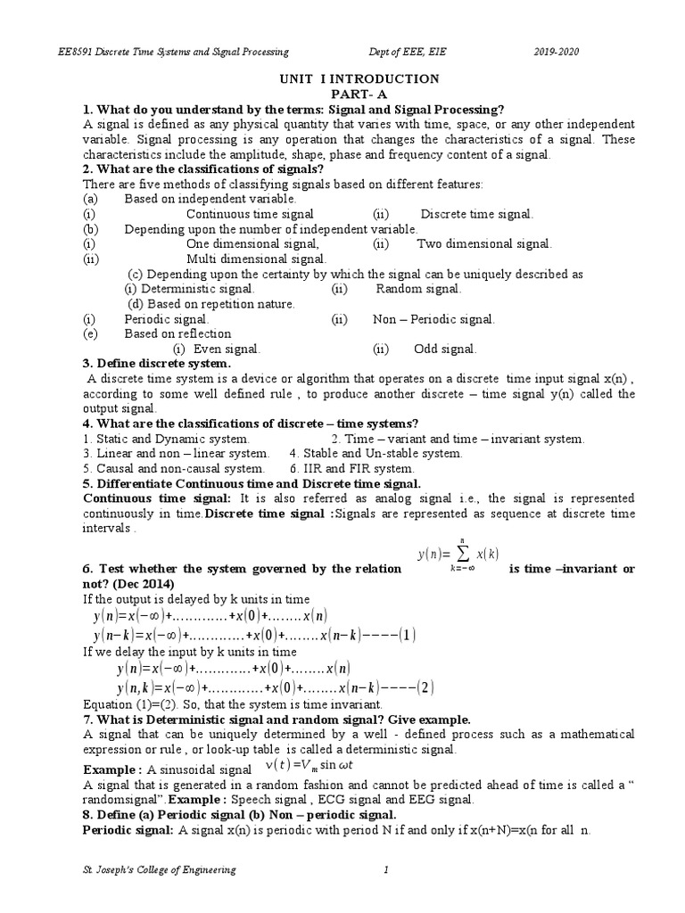 LTI System Analysis and Responses | PDF | Analog To Digital Converter ...