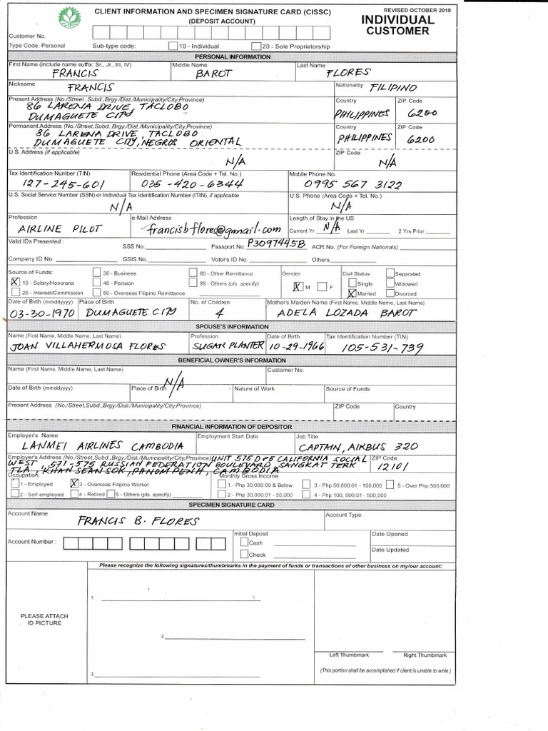 Landbank Application Form PDF