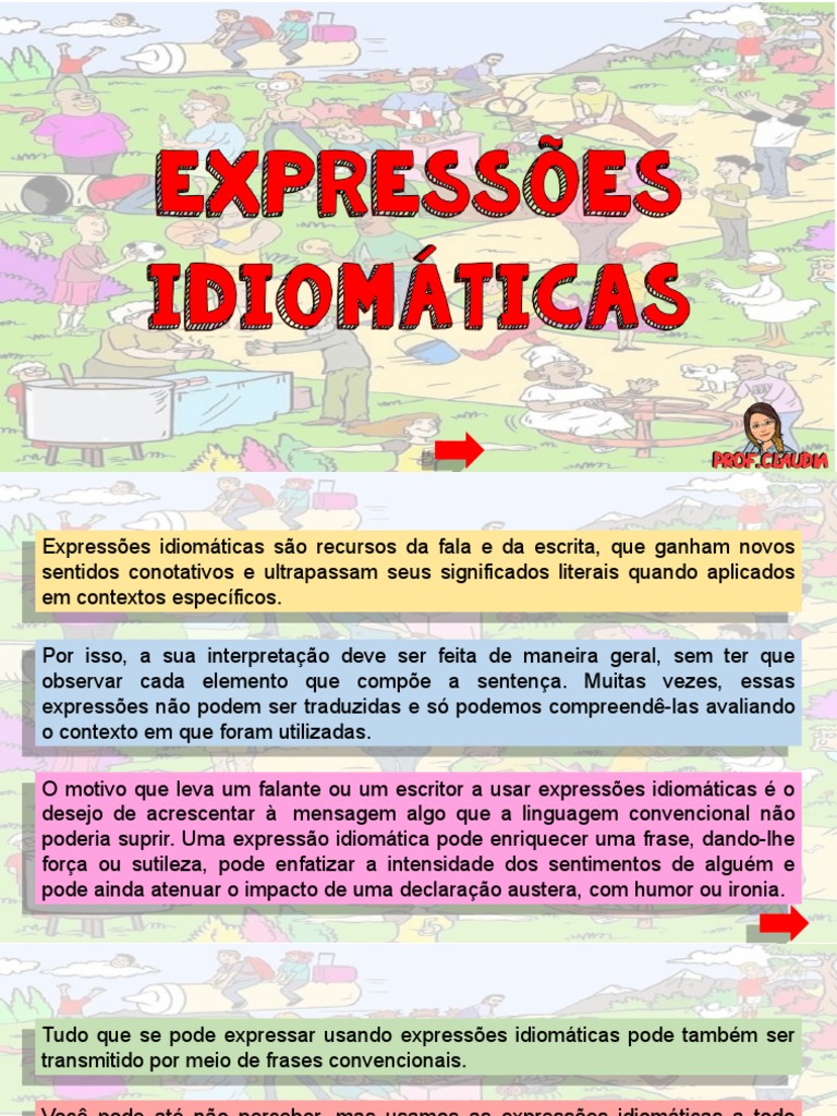 Expressões Idiomáticas - Atividades