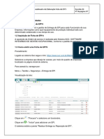 Procedimento Ficha de EPI'S