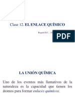 Clase 12. EL ENLACE QUÍMICO