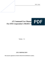 AT Command Manual For ZTE Corporation's MG815+ Modules (V5.4