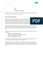 Merkblatt Research Proposal