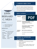Resume, John Bernard Mejia