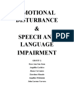 Emotional Disturbance & Speech and Language Impairment