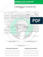 Modelo - Ata de Reunião Da CIPA