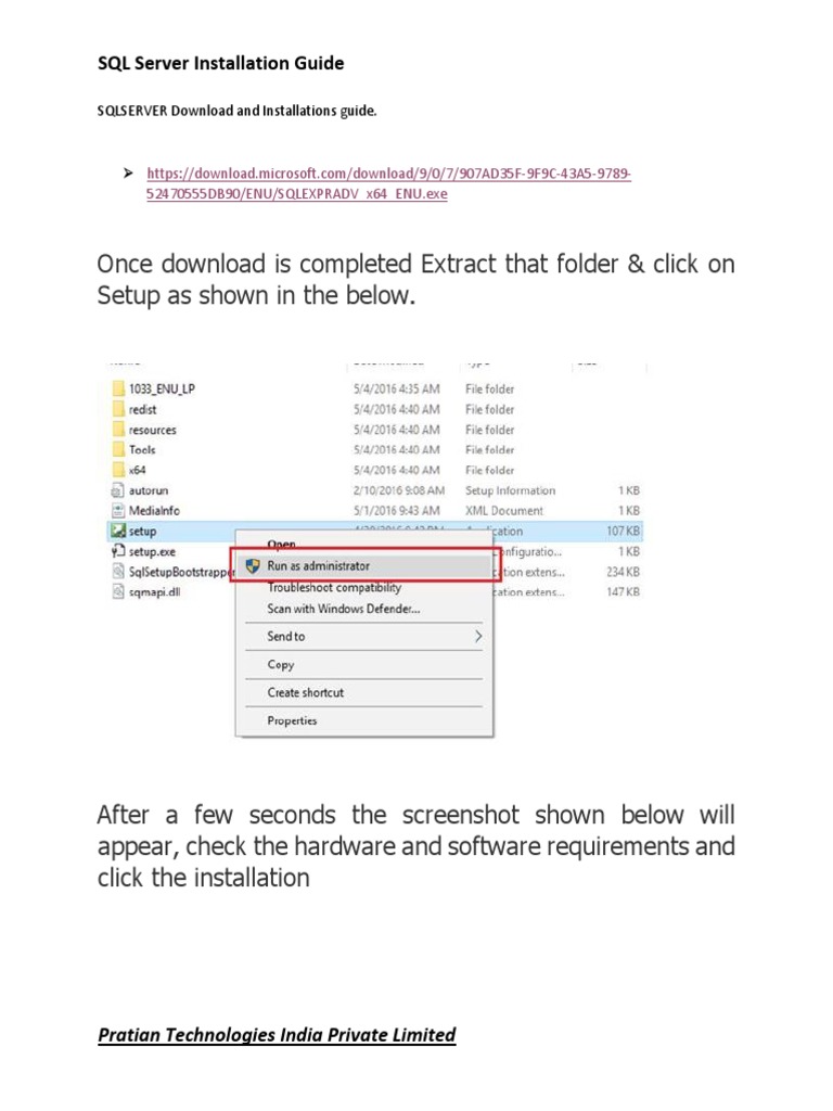 SQLSERVER Download and Installations Guide | PDF | Microsoft Sql Server ...