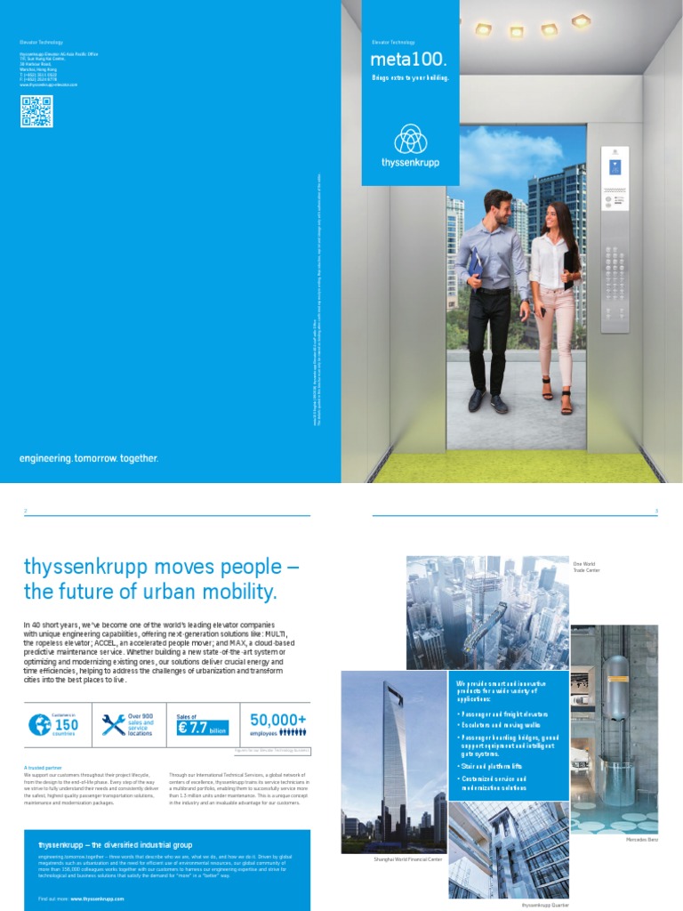meta100: Efficient Elevators for Mid-Rise | PDF | Elevator | Door