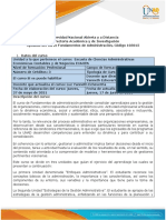 Syllabus de Curso Fundamentos de Administración