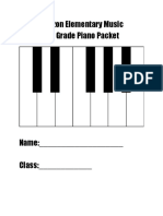 5th Grade Piano Packet